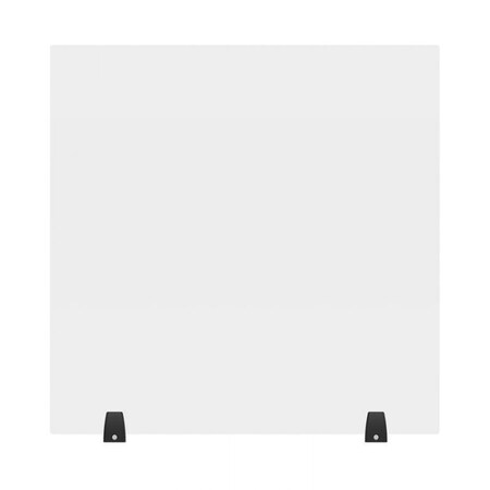 Luxor 30" x 30" Clear Acrylic Divider w/ 2 Table Top Clamps DIVTT-3030C